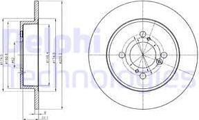 Delphi BG4345 - Disque de frein cwaw.fr