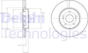 Delphi BG4342 - Disque de frein cwaw.fr