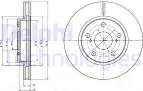 Delphi BG4304 - Disque de frein cwaw.fr