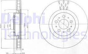 Delphi BG4305C - Disque de frein cwaw.fr