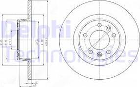 Delphi BG4301 - Disque de frein cwaw.fr