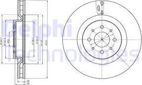 Delphi BG4308 - Disque de frein cwaw.fr