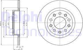 Delphi BG4315 - Disque de frein cwaw.fr