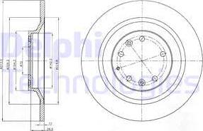 Delphi BG4318 - Disque de frein cwaw.fr