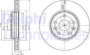 Delphi BG4317 - Disque de frein cwaw.fr