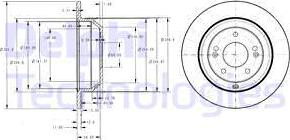 Delphi BG4335 - Disque de frein cwaw.fr