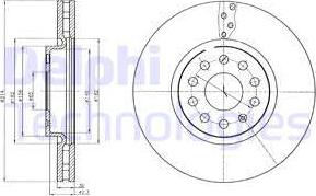 Delphi BG4330C - Disque de frein cwaw.fr