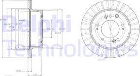 Delphi BG4331 - Disque de frein cwaw.fr