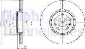 Delphi BG4338 - Disque de frein cwaw.fr