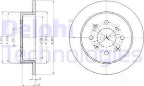 Delphi BG4333 - Disque de frein cwaw.fr