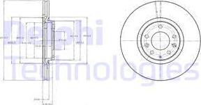 Delphi BG4332 - Disque de frein cwaw.fr