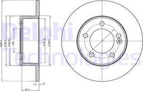 Delphi BG4321 - Disque de frein cwaw.fr