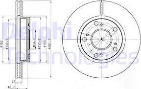 Delphi BG4294 - Disque de frein cwaw.fr