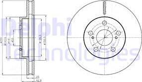 Delphi BG4290 - Disque de frein cwaw.fr