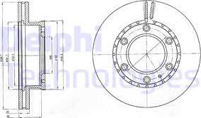 Delphi BG4297 - Disque de frein cwaw.fr