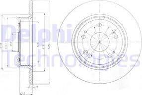 Delphi BG4249 - Disque de frein cwaw.fr