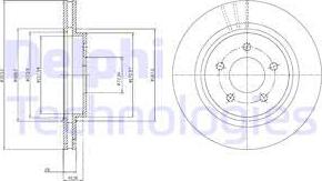 Delphi BG4240C-19B1 - Disque de frein cwaw.fr