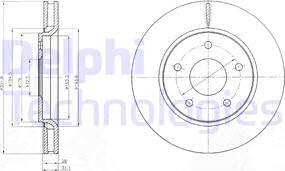 Delphi BG4248 - Disque de frein cwaw.fr