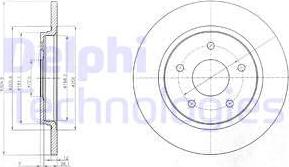 Delphi BG4247 - Disque de frein cwaw.fr