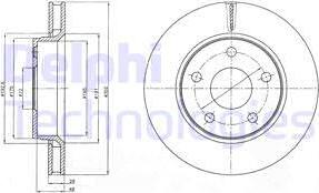 Delphi BG4259 - Disque de frein cwaw.fr