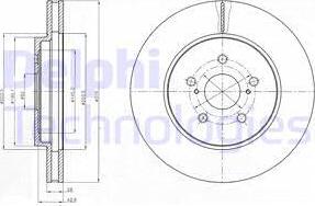 Delphi BG4253 - Disque de frein cwaw.fr