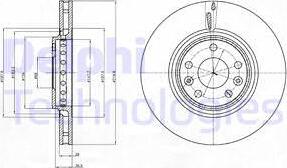 Delphi BG4266 - Disque de frein cwaw.fr