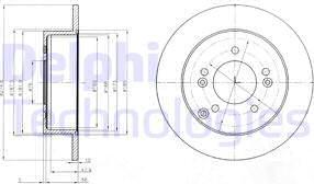 Delphi BG4260 - Disque de frein cwaw.fr