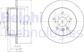 Delphi BG4268 - Disque de frein cwaw.fr