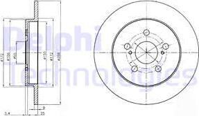 Delphi BG4201C - Disque de frein cwaw.fr