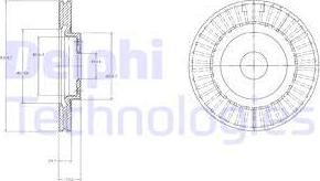 Delphi BG4214 - Disque de frein cwaw.fr