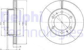 Delphi BG4211 - Disque de frein cwaw.fr