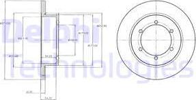 Delphi BG4218 - Disque de frein cwaw.fr