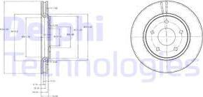 Delphi BG4212 - Disque de frein cwaw.fr