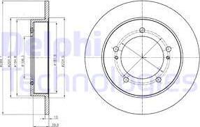 Delphi BG4289 - Disque de frein cwaw.fr