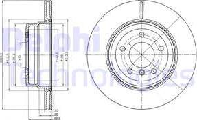 Delphi BG4284 - Disque de frein cwaw.fr