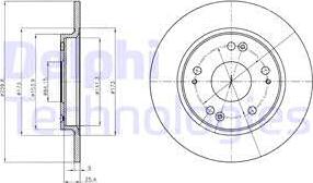 Delphi BG4280 - Disque de frein cwaw.fr