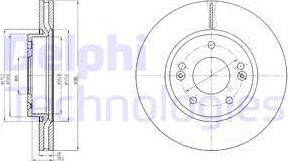 Delphi BG4281 - Disque de frein cwaw.fr