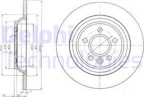 Delphi BG4239C-18B1 - Disque de frein cwaw.fr