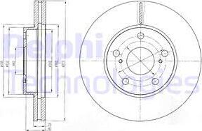 Delphi BG4234 - Disque de frein cwaw.fr