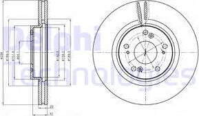 Delphi BG4224 - Disque de frein cwaw.fr