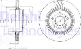 Delphi BG4226C - Disque de frein cwaw.fr