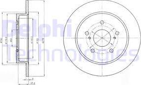 Delphi BG4222 - Disque de frein cwaw.fr