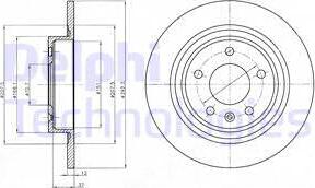 Delphi BG4279C-18B1 - Disque de frein cwaw.fr