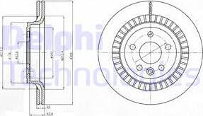 Delphi BG4270 - Disque de frein cwaw.fr