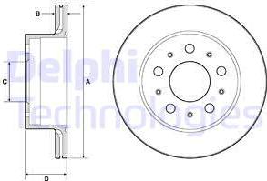 Delphi BG4796C - Disque de frein cwaw.fr