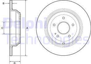 Delphi BG4791C - Disque de frein cwaw.fr