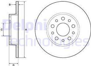 Delphi BG4798C - Disque de frein cwaw.fr