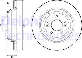 Delphi BG4756C - Disque de frein cwaw.fr