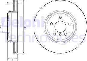 Delphi BG4753C - Disque de frein cwaw.fr