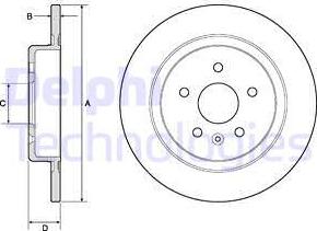 Delphi BG4760C - Disque de frein cwaw.fr